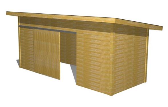 Cykel og redskabsskur